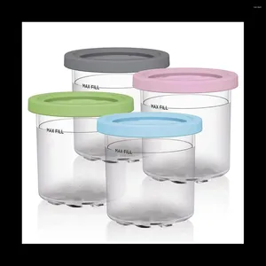 Lepels Ijs Pinten Cup Containers met Deksels voor Ninja Creami NC301 NC300 NC299AMZ Serie Maker I i
