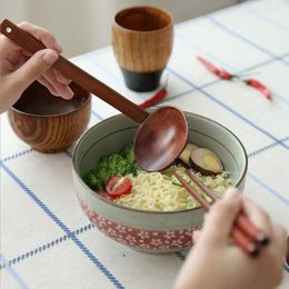 Cuillères cuisine cuisine cuillère durable style japonais de style japonais à manche à manche de poule de poule de table