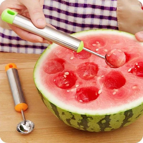 Cucharas de cocina Gadget creativo helado cavar bola cuchara niños DIY surtido de platos fríos herramienta sandía melón fruta