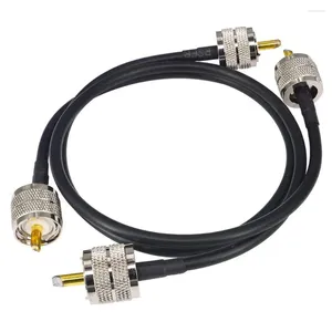 Cuillères Pack De 2 Câble D'antenne Radio CB 50Cm PL259 UHF Mâle Vers RG58 Coaxial Patch Lead Pour Amateur Ham Marine