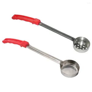 Cucharas Cuchara para salsa de pizza Cuchara para servir en la cocina Cuchara Control de porciones Sopa de acero inoxidable