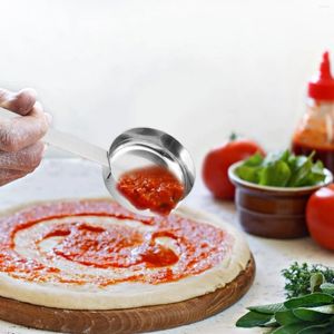 Cuillères à sauce à pizza cuillère dessin de précision outil de cuisson cuillère à soupe pour buffet pot maison restaurant assiettes décoratives sauces vinaigrettes