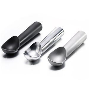 Löffel Quevina50 teile/los Eis Werkzeuge Tragbare Aluminiumlegierung Antihaft Anti-Feeze Scoop Löffel Für Home Küche Zubehör Drop D Dhqmn