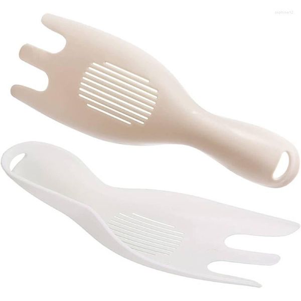 Cucharas lavadora de arroz herramienta de cocina colador tamiz de plástico cuchara cepillo de lavado para frutas y verduras