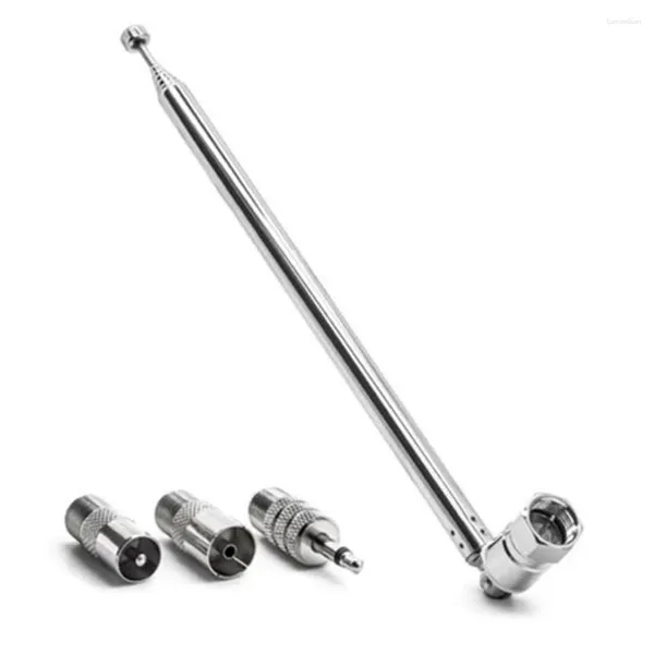 Antena de varilla de cucharas, adaptador de 3,5mm, Radio FM, tornillo de repuesto, conector macho tipo F, receptor estéreo AV