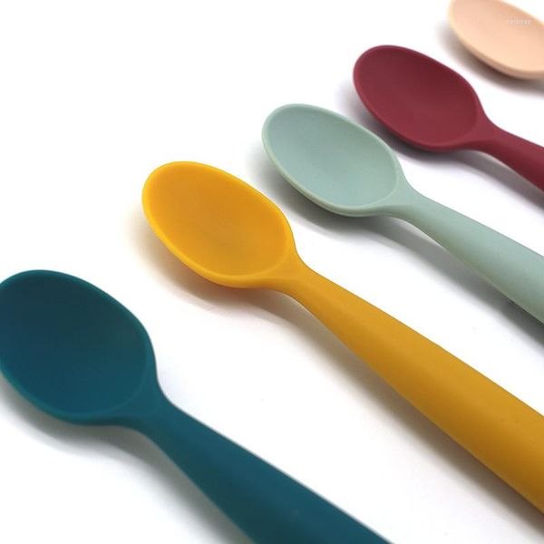 Cuillères cuillère en Silicone vaisselle d'apprentissage ustensiles de cuisine riz cuisson outil de cuisine