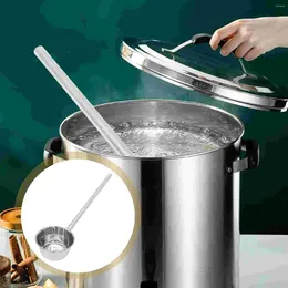 Lepels Soeplepel Roestvrij Stalen Lepel Huishoudelijk Water Keuken Gadget Handig Verlengen Metalen Schep Pollepels Voor Pot Grote
