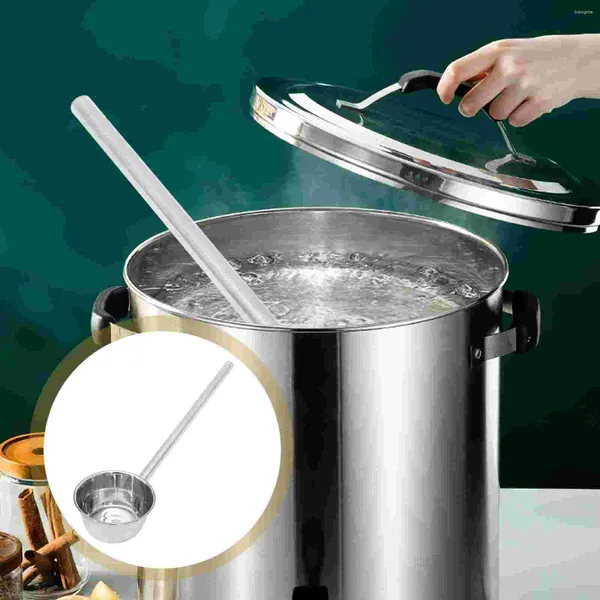 Cuillères louche à soupe en acier inoxydable, cuillère à eau domestique, Gadget de cuisine pratique, louche à cuillère en métal allongée pour Pot grand