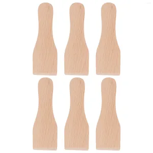 Cuillères Spatule Épandeur En Bois Beurre Grattoir En Bois Crème Cuisine Gâteau Spatules Raclette Étalage Glaçage Turner Fromage Cuisson