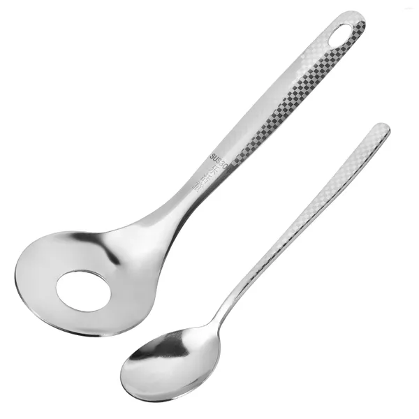 Cucharas de acero inoxidable para albóndigas, cuchara para hacer cucharas, sin bolas, para cocinar, comedor, cocina, espagueti