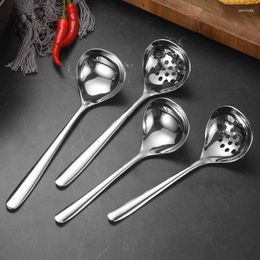 Cucharas de acero inoxidable cuchara de mango larga sopa de gran capacidad para sopa de gran capacidad para olla de cocina ramen fideos scoop