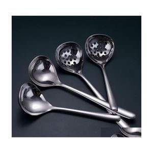 Cuillères Cuillère En Acier Inoxydable Public Unique Cuisine Pot Filtre Aciers De Haute Qualité Ustensiles De Cuisine Set Drop Delivery Maison Jardin Salle À Manger B Dh9Kk