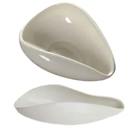 Cuillères à thé cuillère polyvalente en céramique Durable bureau Cha He pelle lisse plateau de dosage pour salon de thé condiments épices assaisonnement sel