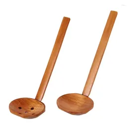 Cucharadas de tortuga de concha de sopa de madera cuchara de sopa de madera 22 cm maceta lotus creative ramen accesorios de cocina
