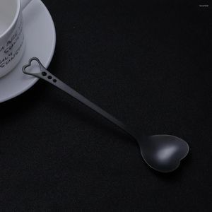 Lepels Unieke roerlepel Roestvrij staal Dessert Vergulde schep Hartvormige koffie