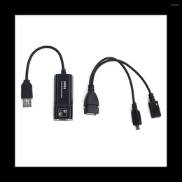 Adaptateur USB 2.0 vers RJ45 avec câble Mirco OTG LAN Ethernet pour Amazon Fire TV 3 ou Stick GEN 2