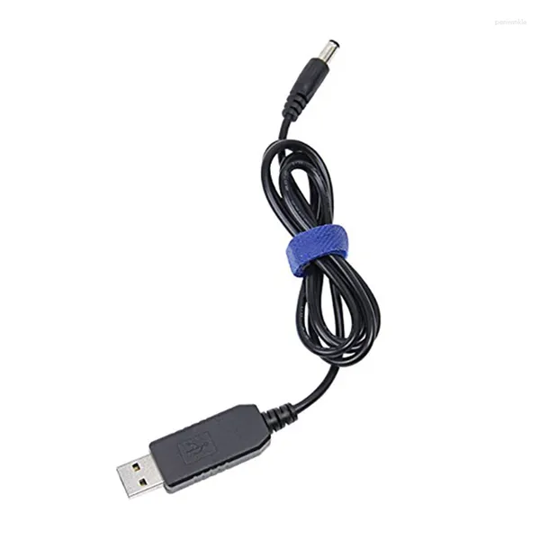 Cucharas USB a DC Cable convertidor 5V 12V voltaje elevador 5.5x2.1mm macho 1M