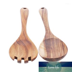 Lepels vintage acacia houten grote salade lepel vork cuisine keuken bestek € Fabriek prijs expert ontwerp kwaliteit Nieuwste stijl originele status