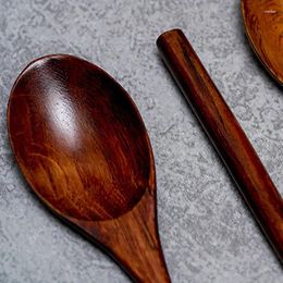 Cucharas de madera larga de madera maciza vajilla cuchara de café agitar palo leche té miel sopa accesorios de cocina 2024