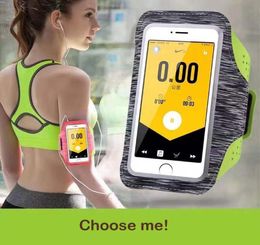 Sport Armband Gevallen voor Smartphone Mode Houder Fitness Mobiele Telefoon Handtassen Sling Running Gym Arm Band Belt2885855