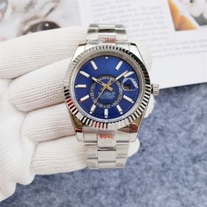 Sport Automatic Mechanical Men's Watch 904L Inner Bisel Fecha Turnable Full Function World Tiempo de 40 mm Sapphire Watre Resistente al agua helada