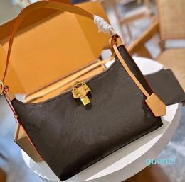 Pieza de bolsa deportiva Bolso retro-chic Bolso de lujo para mujer Bolsa con cordón Bolsa con cremallera extraíble Diseñador Elegante Bolso de hombro de cuero real en relieve Monedero Walle