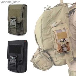 Sacs de sport MOLLE TACTIQUE Double couche Clip Military Outdoor Camping Hunting Accessoires EDC Tool Waistpack Y240410