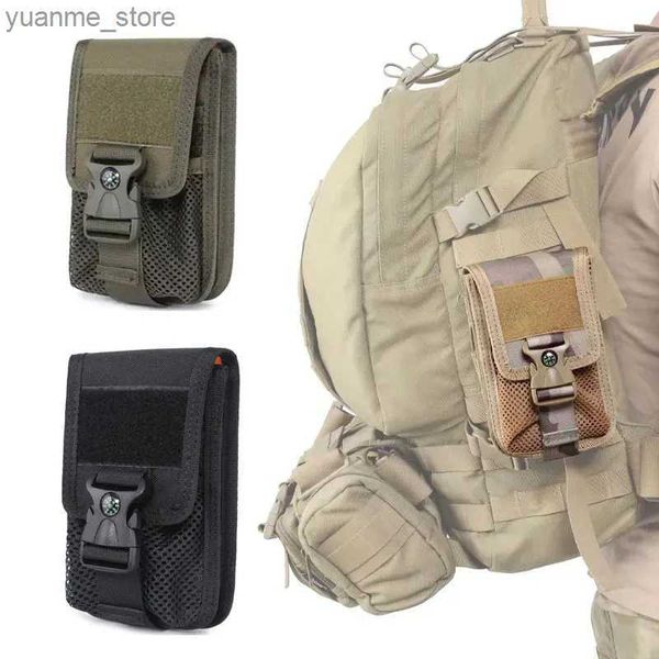 Bolsas deportivas Molle Tactical Doble Layer Phone Clip Accesorios para acampar al aire libre Accesorios de caza EDC WAYTPACK Y240410