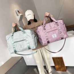 Sacs de sport New Gym Yoga Sacs Rose Dry Wet Combo Natation Blosa Weekend Duffle Bag Femmes Grands Sacs À Main Légers Femme Voyage Sac De Sport G230506