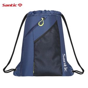 Bolsas deportivas Santic Ciclismo Mochila Impermeable Gran capacidad 15L Senderismo al aire libre Escalada Mochila Portátil Cordón Mtb Bicicleta Bolsa de almacenamiento G230506