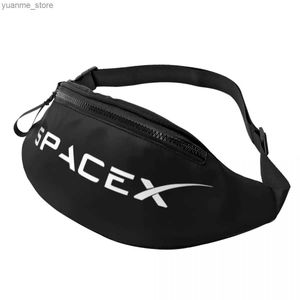 Sacs de sport Sac à sangle SpaceX avec trous de casque à la mode sac à hanche à la mode