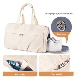 Bolsas deportivas Bolsa deportiva para ropa de gimnasia Hombres Impermeable Natación Embalaje Hombre Hombro Bolsas Mujer Yoga Bolso Zapato Bolsillo Equipaje de viaje G230506