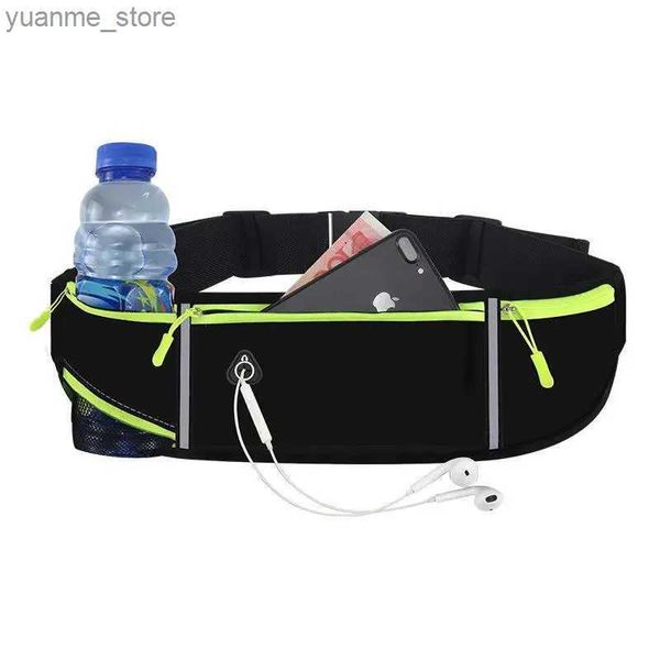 Sacs de sport Sports Fanny Pack Foming Belt Belt Fitness Running Waist Sac Mens Téléphone hydraté Sac à dos ACCESSOIRES DE COURANT Y240410