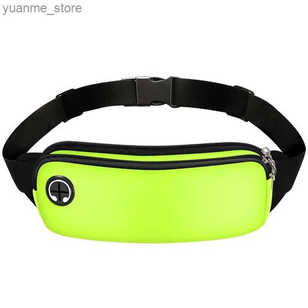 Sacs de sport Sports Fanny Pack Sac à courroie pour femmes hommes Running Belt Belt Mobile Black Fitness Sac accessoires de course à vélo Running Bicyle Y240410