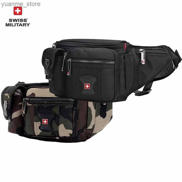 Sacs de sport sac à courroie pratique suisse étanche multiproofraling multiponctionnelle sac de bandes de sport extérieur sac à ceinture pour hommes y240410