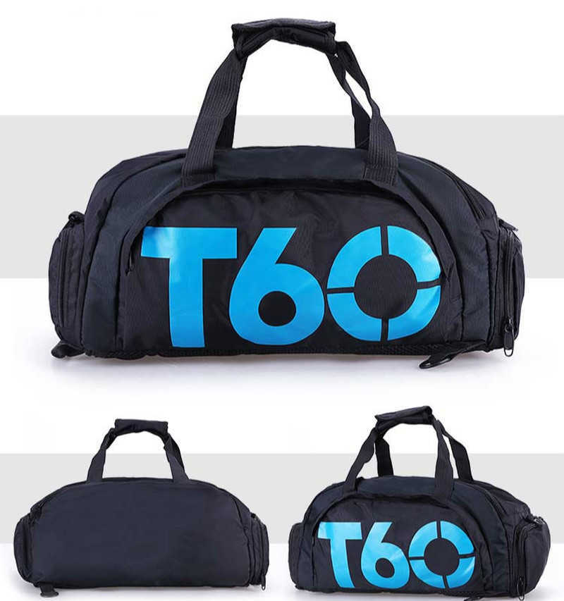 Torby sportowe T60 Wodoodporna siłownia torby sportowe mężczyźni kobiety Molle Fitness trening treningowy Plecak wielofunkcyjny podróż/bagaż Bolsa torebki na ramię G230506