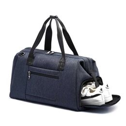 Sportzakken waterdichte fitnesszak droge en natte combinatie handtas met schoencompartiment mannen schouder crossdody tas grote bagage draagbare duffel duffle g230506