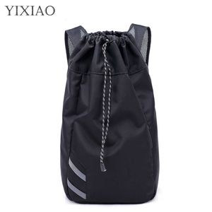 Sporttassen Yixiao Basketball Backpack Softback Ball Gym Handtas voor mannen Training Drawstring Buitenvoetbal Voetbal Sport Fitness Bag G230506