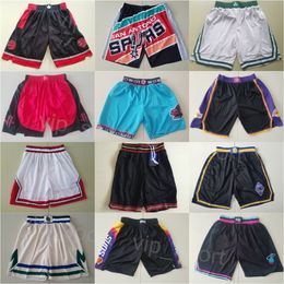 Sport Basketball Wear Pantalons de survêtement Cordon Hommes Équipe Court Taille Élastique Pantalon de Course Séchage Rapide Short Vintage Andrew Wiggins Giannis Antetokounmpo