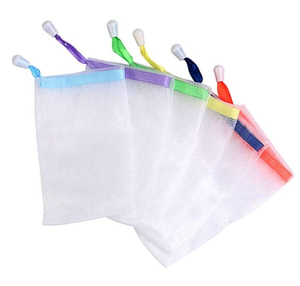 Mini sacs de rangement en filet de mousse, gants de nettoyage, moustiquaires, sac manuel en maille de savon, accessoire de salle de bains, produits de lessive