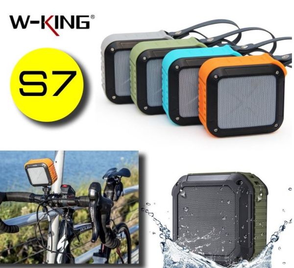 Haut-parleur de vélo de sport S7 W-KING IPX6 étanche Bluetooth extérieur antichoc sans fil NFC TF carte jouer micro mains libres barre de son équitation caisson de basses