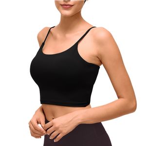 L-2941 Soutien-gorge de Sport haut pour femmes soutien-gorge rembourré Sport Yoga soutien-gorge Fitness Sexy camisole femme Push Up chemises de Sport vêtements de gymnastique LU-MELUCK