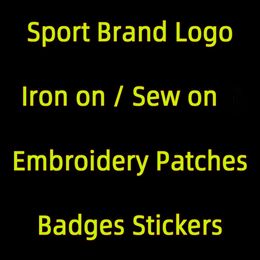Sport Logo Design Borduurwerk Patch Iron op het merk Kijkwaliteit geborduurde patches overdracht papier badge vinylsticker