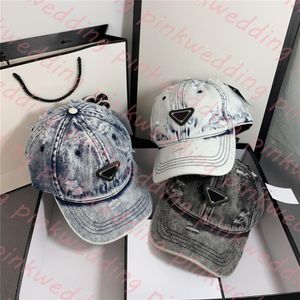 Casquette de Sport en toile avec trou, casquette de Baseball en Denim, casquette de Golf de styliste rétro pour femmes et hommes, visière extérieure à visière Hat284A