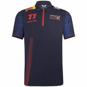 Sport Car Team Fans Tshirtmens T-shirts 2023 F1 Mens Polos Formula One Racing Suit le 2023 Sergio Perez Check Polo 11 Hoodie Fashion Polo 11 #