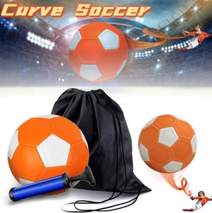 Sport Curve Swerve Soccer Ball Football Toy Kicker Ball for Children Gift Curving Kick Ball Match Football Football Training Game 240415