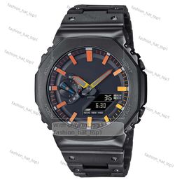 Sport Digital Quartz Unisexe Watch GM-B2100 ALLIAG LED CALLE FULLE FULLÉE Time Time Temps Résistant en acier résistant à l'eau série 1864