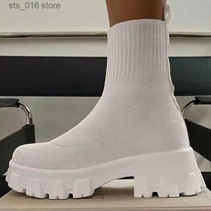 Sportjurk dikke hakken sneaker voor dames lente zomerschoenen platform sneakers witte casual chaussure femme t230826 282b s