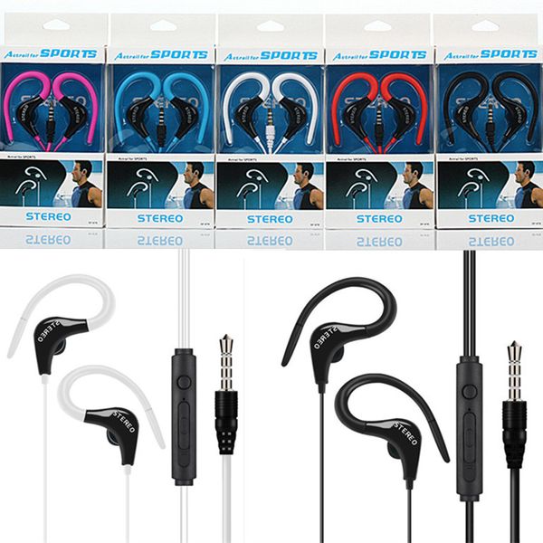 Écouteurs de Sport SF-878 universels 3.5mm, oreillettes de course avec Microphone, écouteurs intra-auriculaires Actrail pour Samsung MP3 MP4