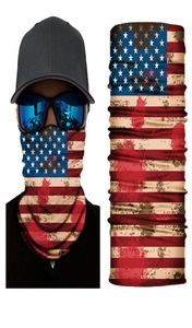 Sport Face Masks Trump Us Flag Style Bandanas Bandanas Scarpe cycliste multifonctionnelle Skull Magic Turban Women Men Outdoor Bandband7743036